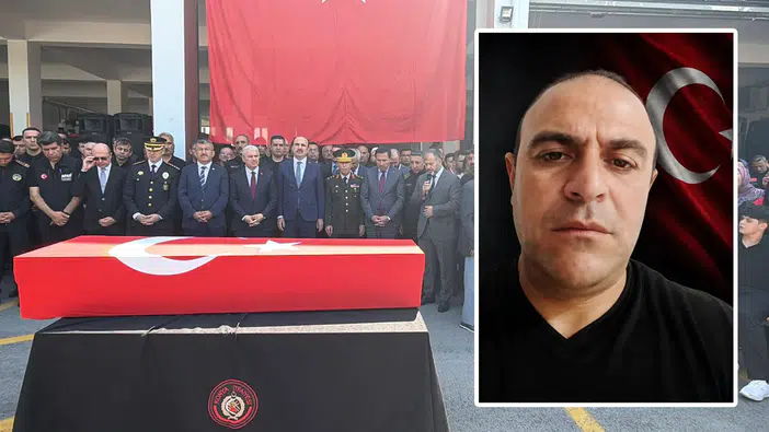 Konya’da şehit itfaiye eri Tekeli'ye hüzünlü veda