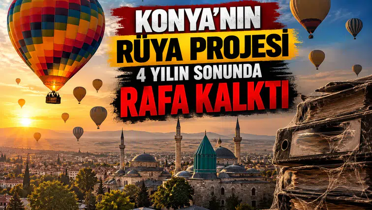 Konya’nın rüya projesi 4 yılın sonunda rafa kalktı