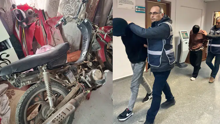 Konya'da çaldıkları motosikleti parçalarken yakalanan 2 kişi tutuklandı