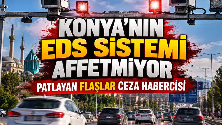 Konya'nın EDS Sistemi affetmiyor: Flaşı gören e-Devlet'e bakıyor