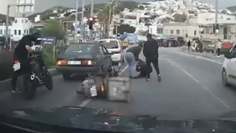 Kuryeyi yol ortasında böyle darbettiler: Yedikleri cezayla şok oldular