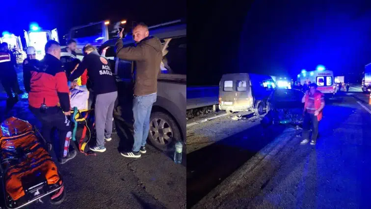 Zincirleme kaza: 7 araç birbirine girdi çok sayıda ölü ve yaralı var