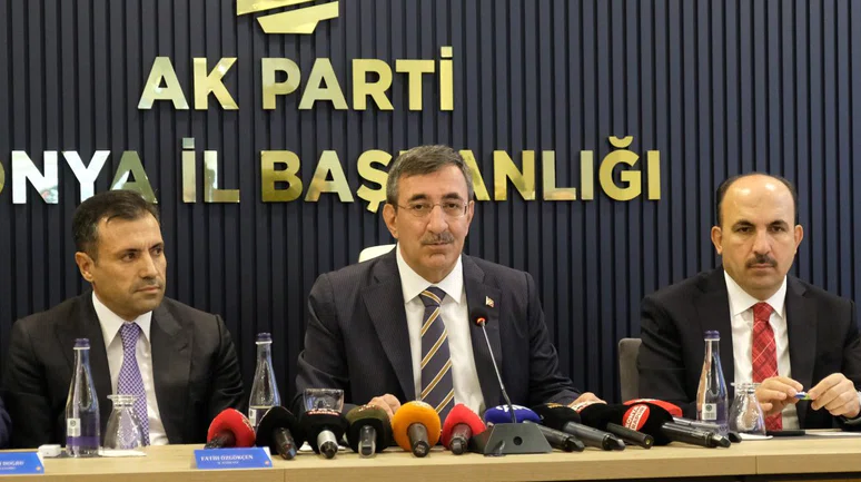 Cumhurbaşkanı Yardımcısı mesajı Konya'dan verdi. Güçlü ülke olarak yolumuza devam edeceğiz