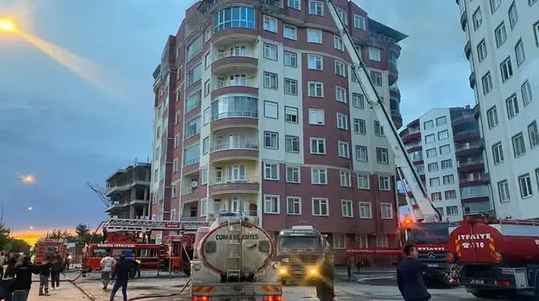 Konya'da yaşanan patlama korkuttu! 3 ayrı ekip müdahale etti