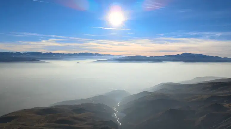 Keşiş Dağları’ndan eşsiz sis manzarası:  "Pamuk Denizine" döndü