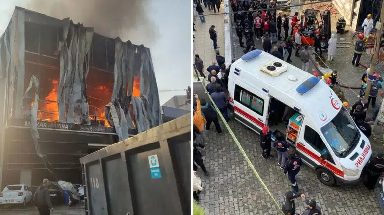 Parfüm imalathanesindeki facianın görüntüleri: Ölenlerin altısı da kadın