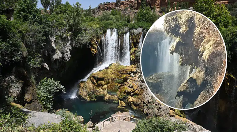 Konya'nın ince karesi: Şelaledeki yansıma Şeytan Kafasına mı ait?