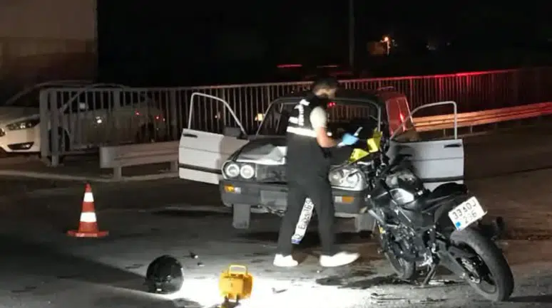 Konya'da otomobille çarpışan motosikletin sürücüsü ağır yaralandı
