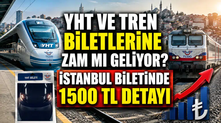 YHT ve tren biletlerine zam mı geliyor? İstanbul biletinde 1500 TL detayı