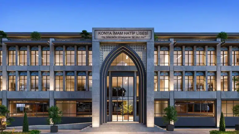 550 milyon TL’ye yapılan Konya İmam Hatip Lisesi kapılarını açıyor
