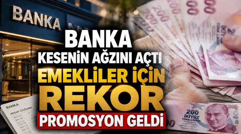 Banka kesenin ağzını açtı: Emekliler için rekor promosyon geldi
