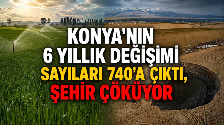 Konya'nın 6 yıllık değişimi: Sayıları 740'a çıktı, şehir çöküyor