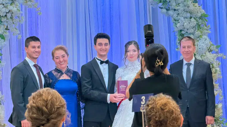 Güney Kore'den Konya'ya gelin geldi: Alena ve Mert'ten ömürlük imza