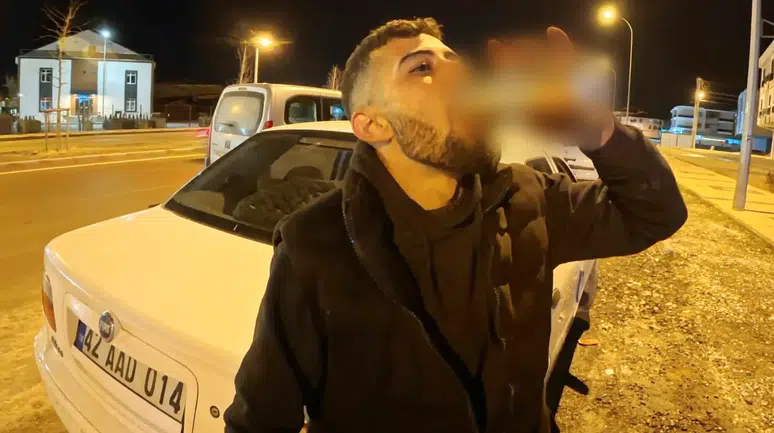 Polisin alkollü sürücü ile imtihanı: Ehliyeti alındı, içmeyi sürdürdü