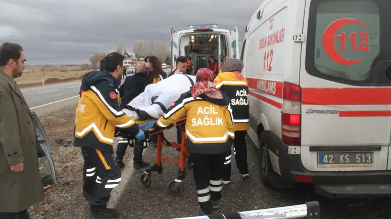 Konya'da acı kaza! Aynı aileden 6 kişi yaralandı