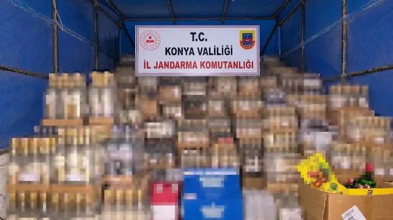 Konya'da kaçakçılara göz açtırılmıyor: Alkol ve sigara yakalandı