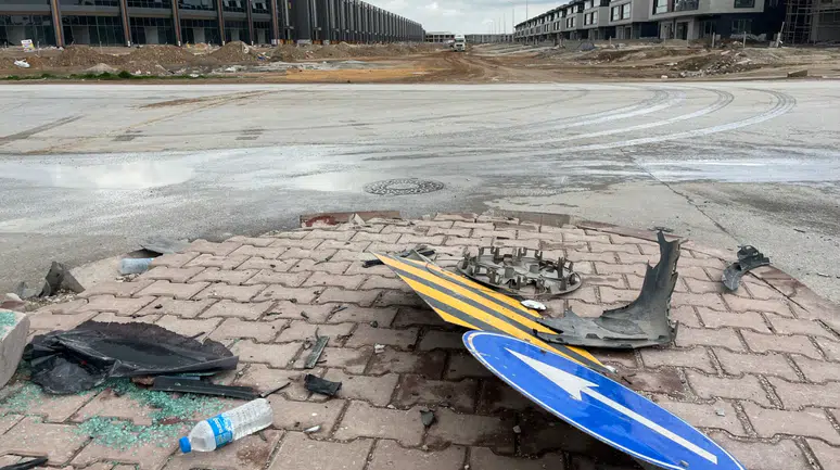 Konya'da kavşakta takla attıran kaza ucuz atlatıldı