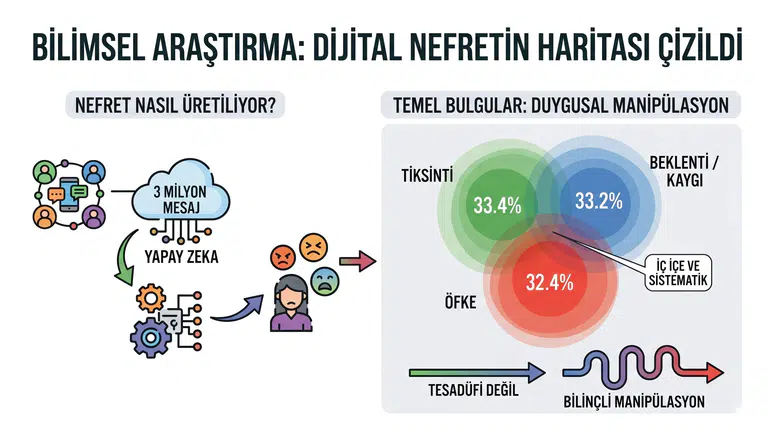 İnternet şiddeti körüklüyor mu: 3 milyon mesajda dijital "Nefretin Haritası"