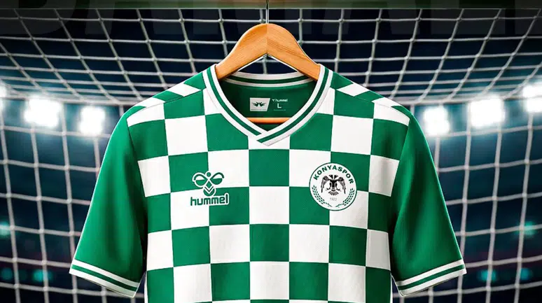 Konyaspor'un tercihi damalı: Yeni sezonun ilk formasını taraftar seçti