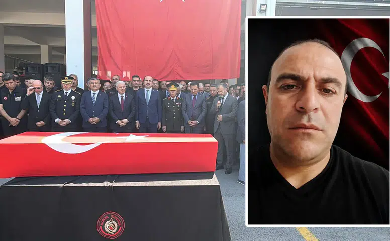 Konya’da şehit itfaiye eri Tekeli'ye hüzünlü veda