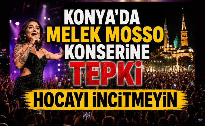 Konya'da Melek Mosso konserine tepki: Hocayı İncitmeyin