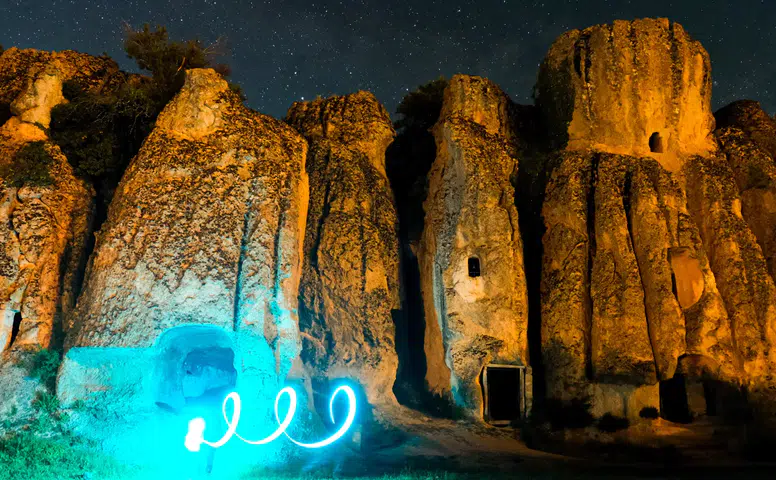 Konya'da yıldızların altında gökyüzü ve tarih buluştu
