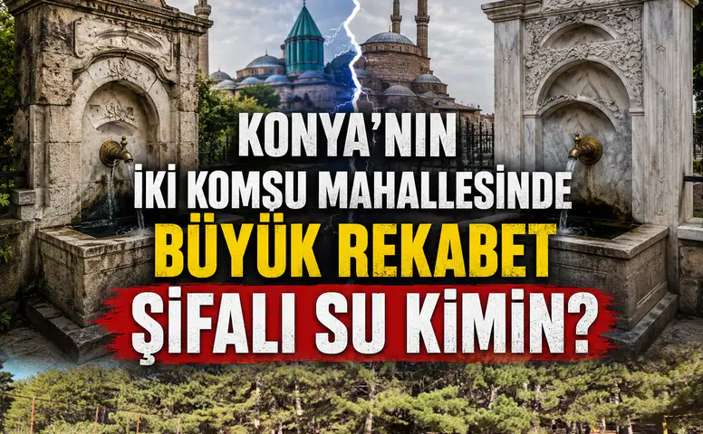 Konya’nın iki komşu mahallesinde büyük rekabet: Şifalı su kimin?