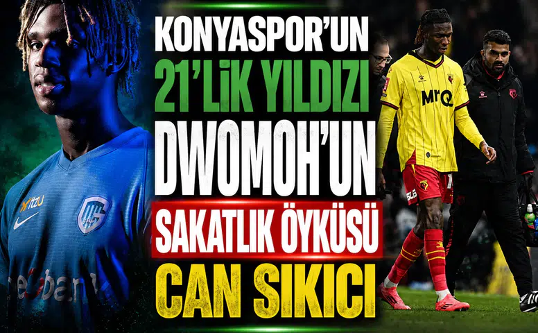 Konyaspor’un 21’lik yıldızı Dwomoh’un sakatlık öyküsü can sıkıcı
