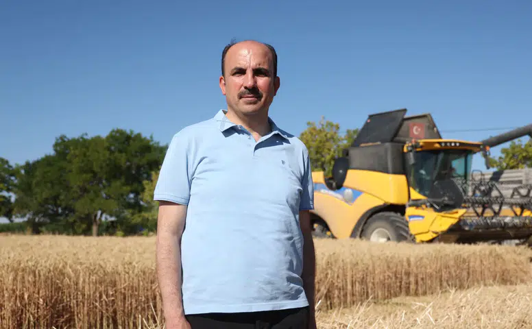 Başkan Altay hasada katıldı: Konya üretmeye devam edecek