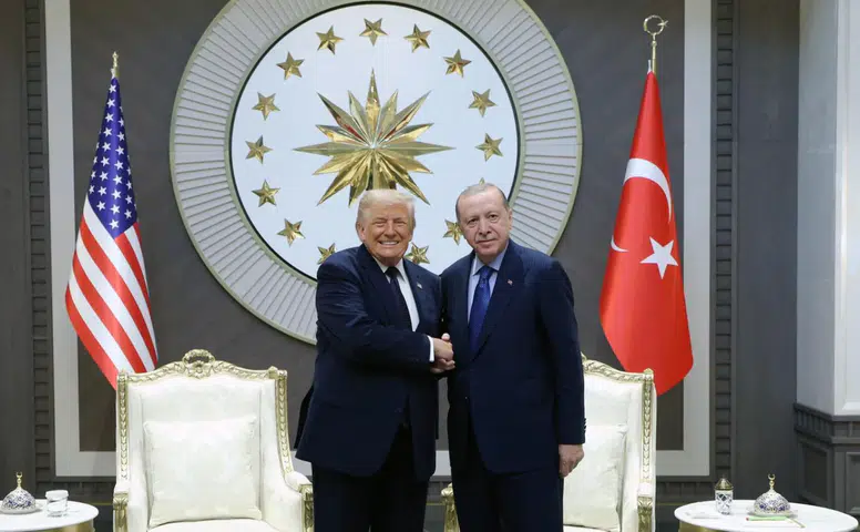 Cumhurbaşkanı Erdoğan, ABD Başkanı Trump’ı törenle karşıladı