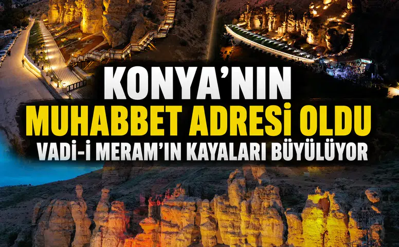 Konya’nın incisi fotoğraf adresi oldu: Vadi-i Meram'ın Kayaları büyülüyor