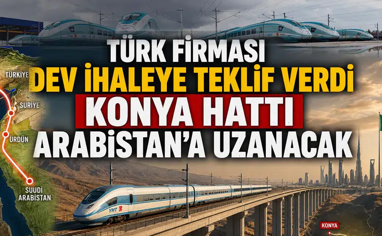 Türk firması dev ihaleye teklif verdi: Konya hattı Arabistan'a uzanacak