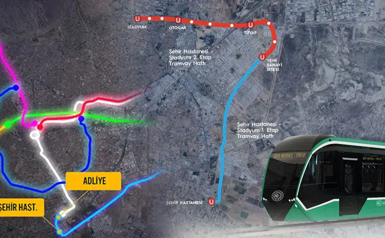 Konya'nın yeni hattında tramvay raylara iniyor: Ulaşım kısalacak