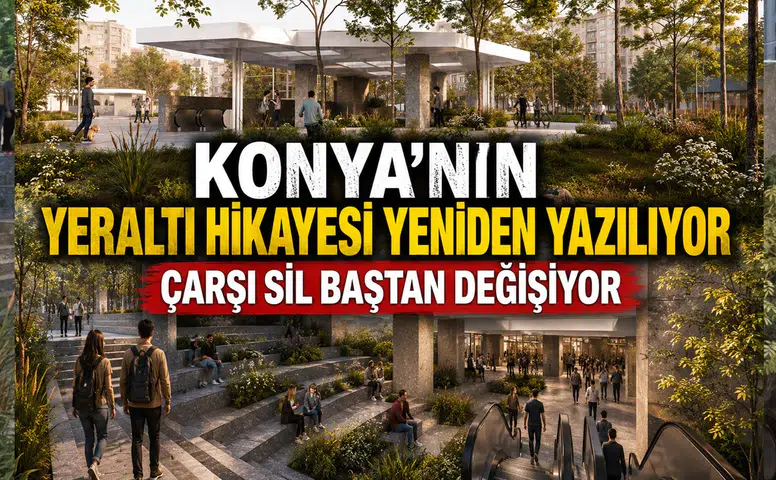 Konya'nın Yeraltı hikayesi yeniden yazılıyor: Çarşı sil baştan değişiyor