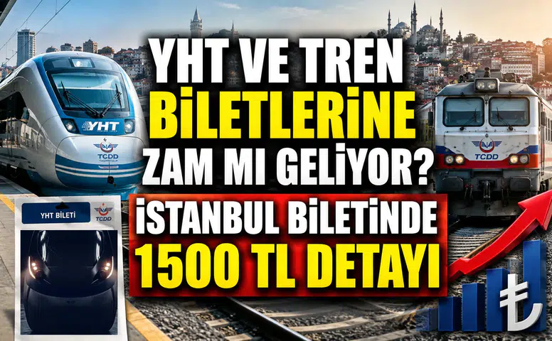 YHT ve tren biletlerine zam mı geliyor? İstanbul biletinde 1500 TL detayı