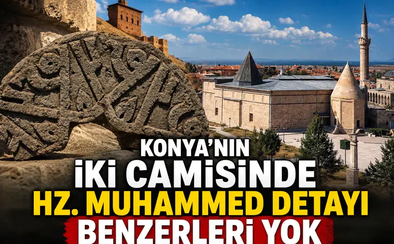 Konya'nın iki camisinde Hz. Muhammed detayı: Benzerleri yok