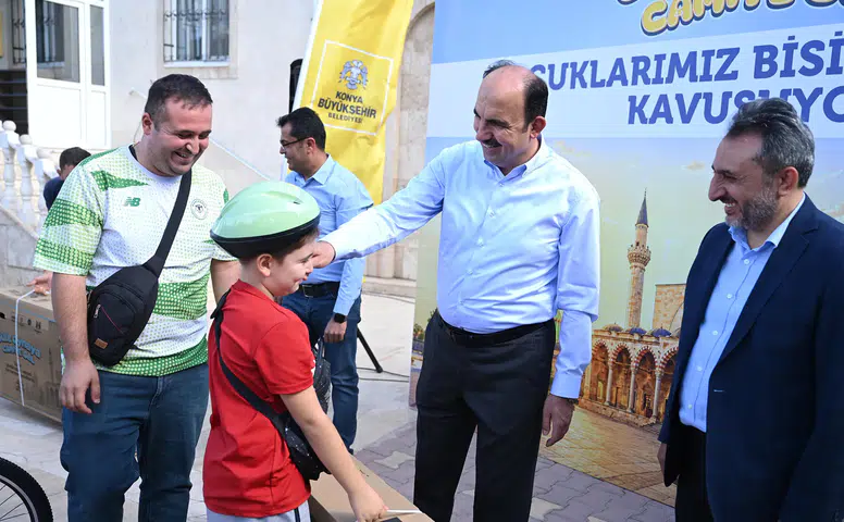 Konya'nın merkezinde heyecan başladı: Çocuklar bisikletine kavuşuyor