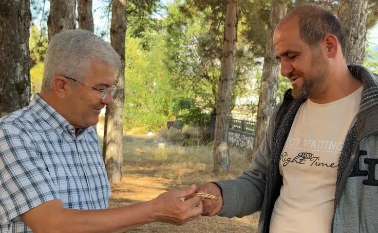 Konya'da dağda kaybolan bilezikler 5 ay sonra sahibine ulaştı