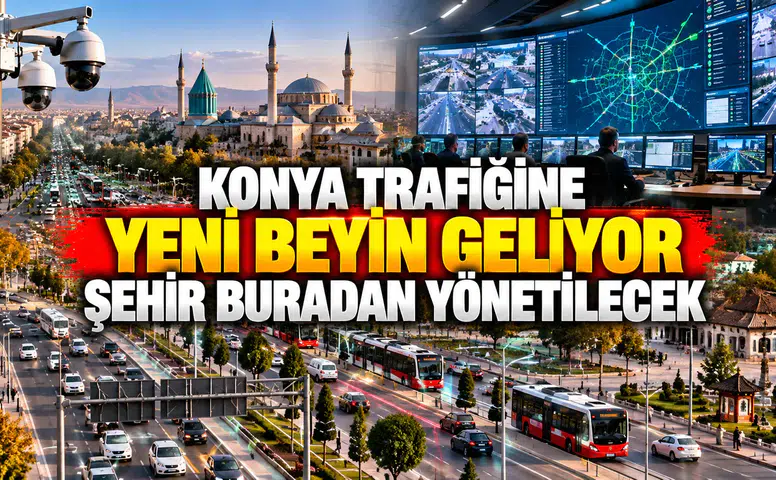 Konya trafiğine yeni beyin geliyor: Şehir buradan yönetilecek