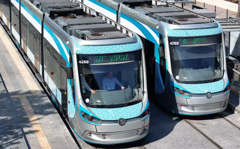 Konya'nın yeni hattında ilk test sürüşünü Başkan Altay yaptı