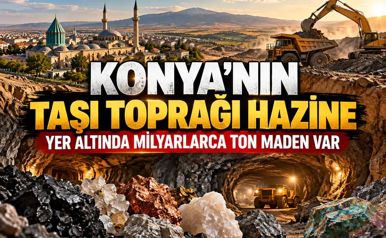 Konya’nın taşı toprağı hazine: Yer altında milyarlarca ton maden yatıyor