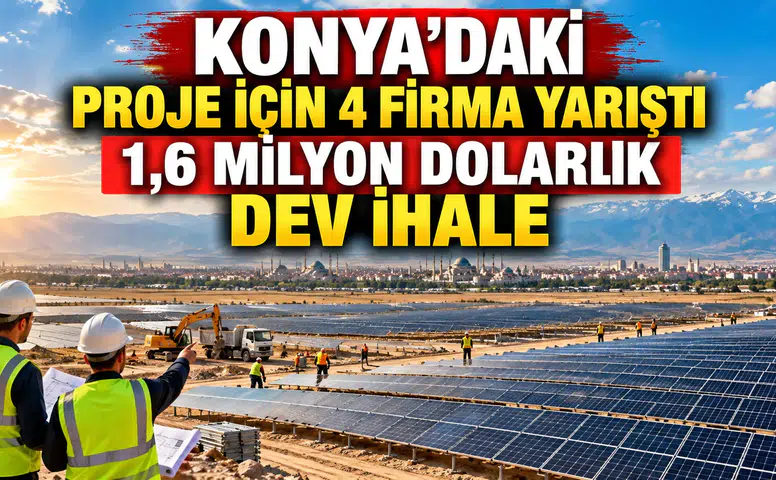 Konya'daki proje için 4 firma yarıştı: 1,6 milyon dolarlık dev ihale