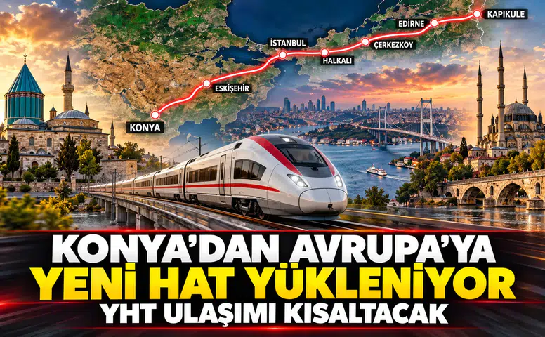 Konya’dan Avrupa’ya yeni hat yükleniyor: YHT ulaşımı kısaltacak