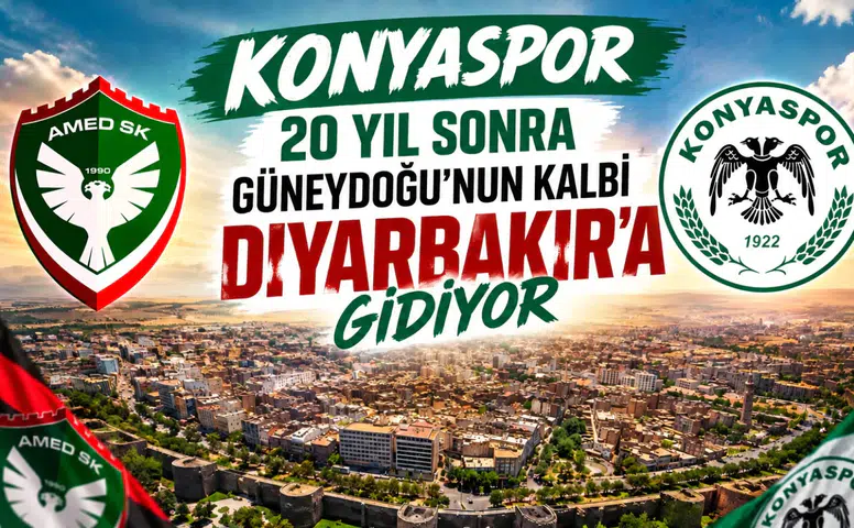 Konyaspor 20 yıl sonra Güneydoğu'nun kalbi Diyarbakır’a gidiyor