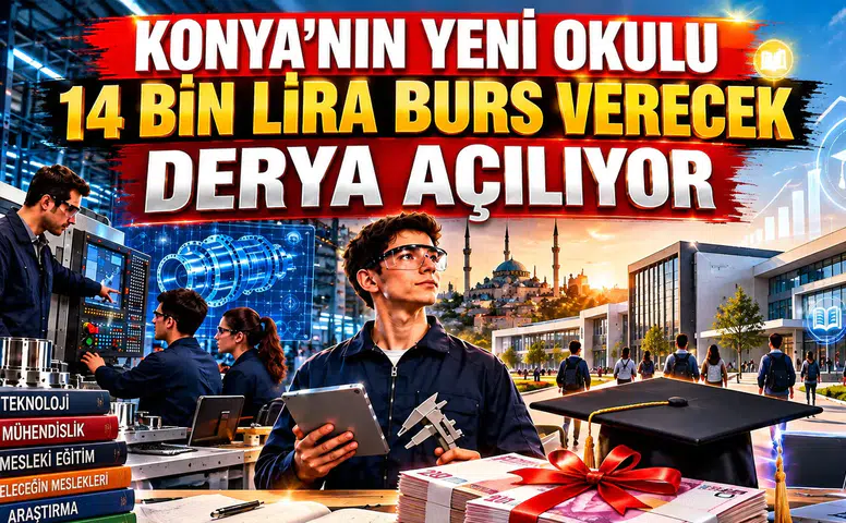 Konya’nın yeni okulu 14 bin lira burs verecek: Derya açılıyor