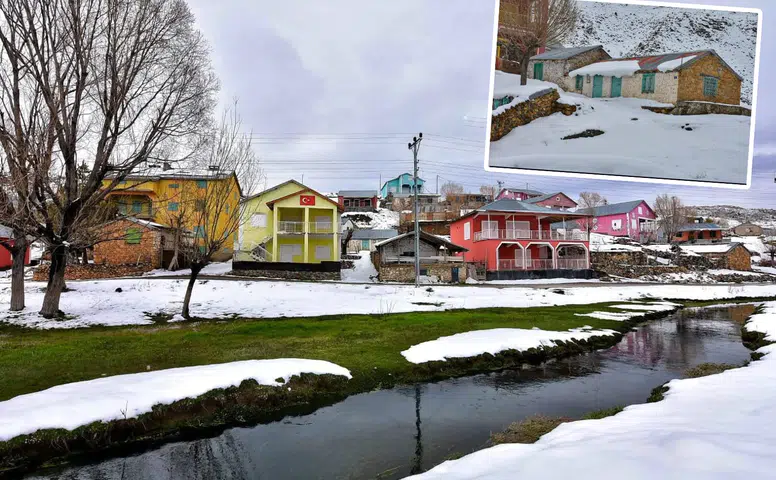 Konya’nın en renkli rotası: Hisarlık beyaz örtüyle baharı karşıladı