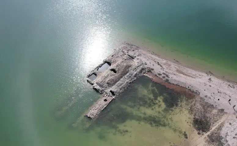 Konya'da baraj gölü yükseldi tarihi han yeniden sular altında kaldı