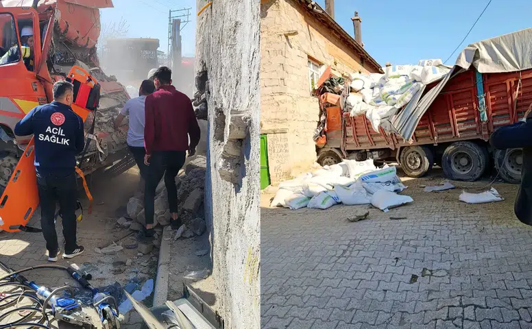 Konya'da kaza yapan sürücü hava ambulansıyla hastaneye yetiştirildi