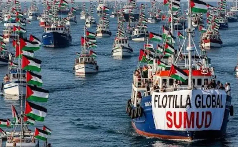 Global Sumud filosu Marmaris'ten Gazze'ye doğru yola çıkıyor