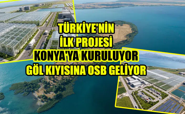 Türkiye'nin ilk projesi Konya'ya kuruluyor: Göl kıyısına OSB geliyor